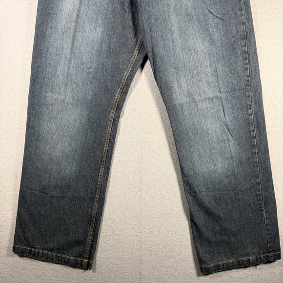 Vintage Mecca USA Men's 40x34 Echo Dark Wash Denim Jeans Y2K Baggy Streetwear - Picture 4 of 15